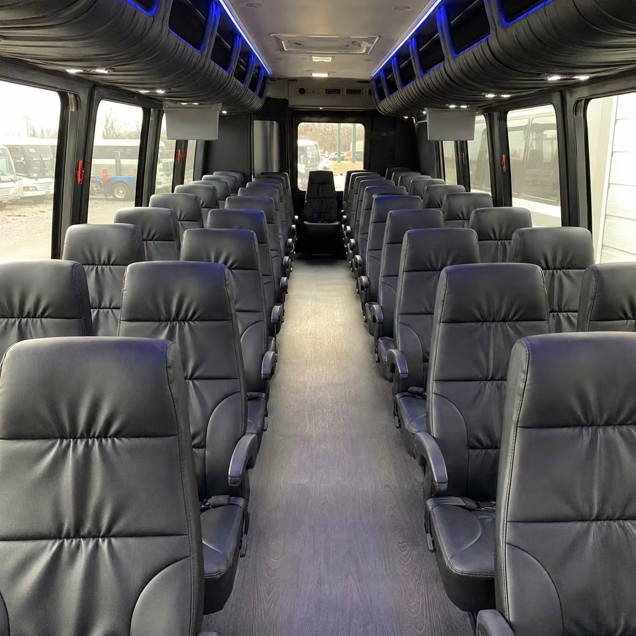 25 passenger minibus interior