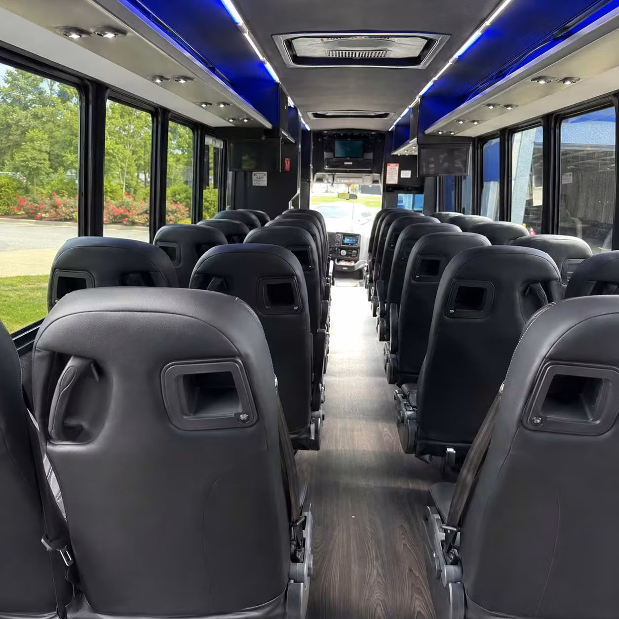 28 passenger minibus inside