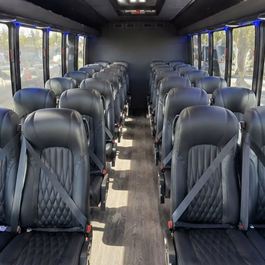 28 passenger minibus interior