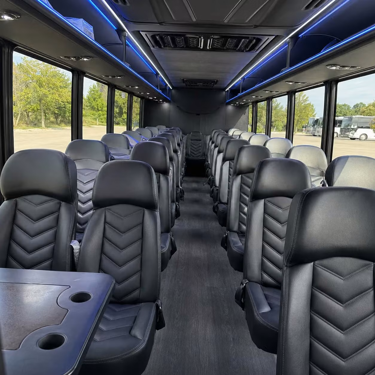 30 passenger minibus inside