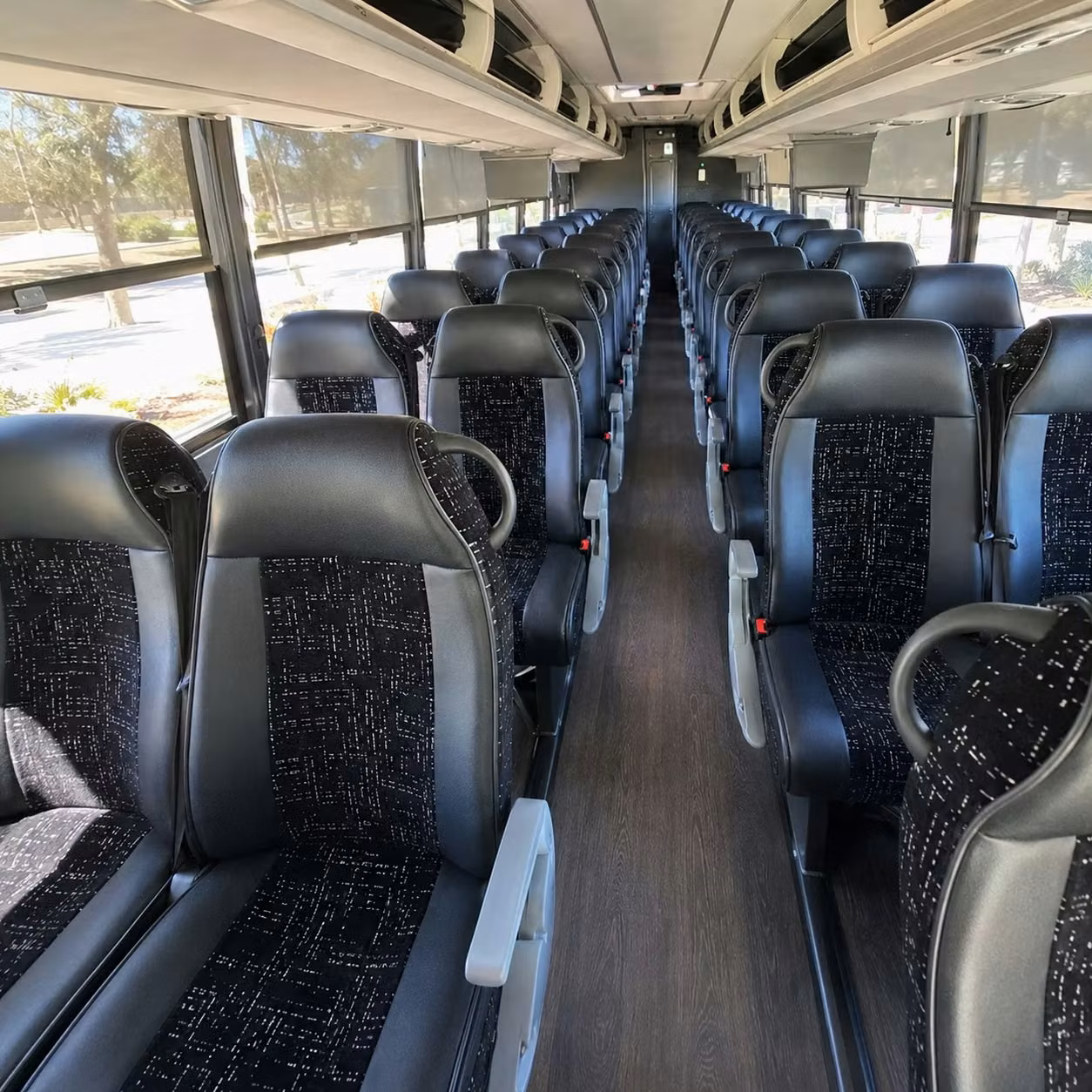 fontana charter bus interior