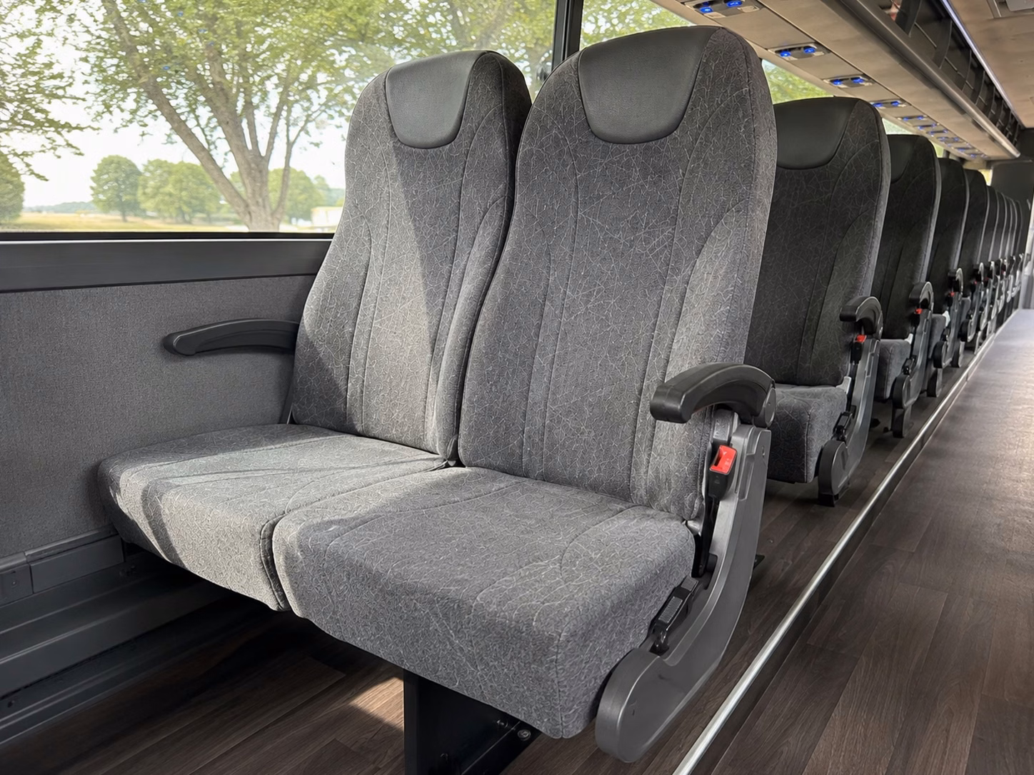 how bus type changes charter bus prices in fontana california