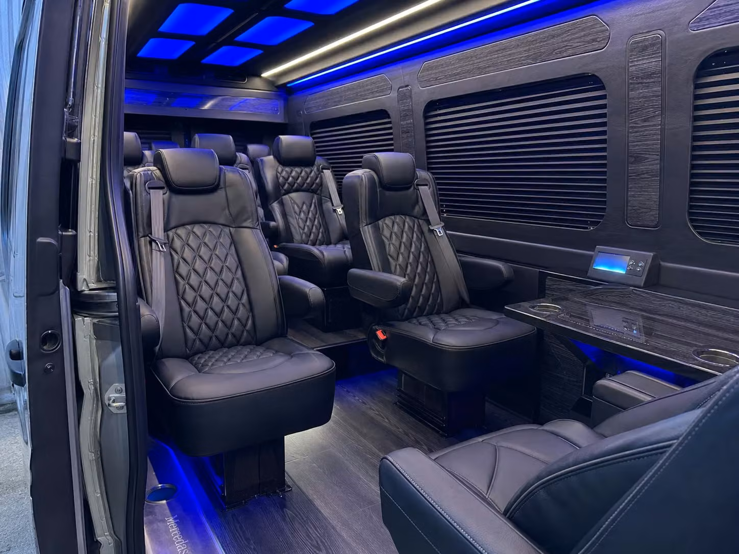sprinter van transportation for groups and events across fontana